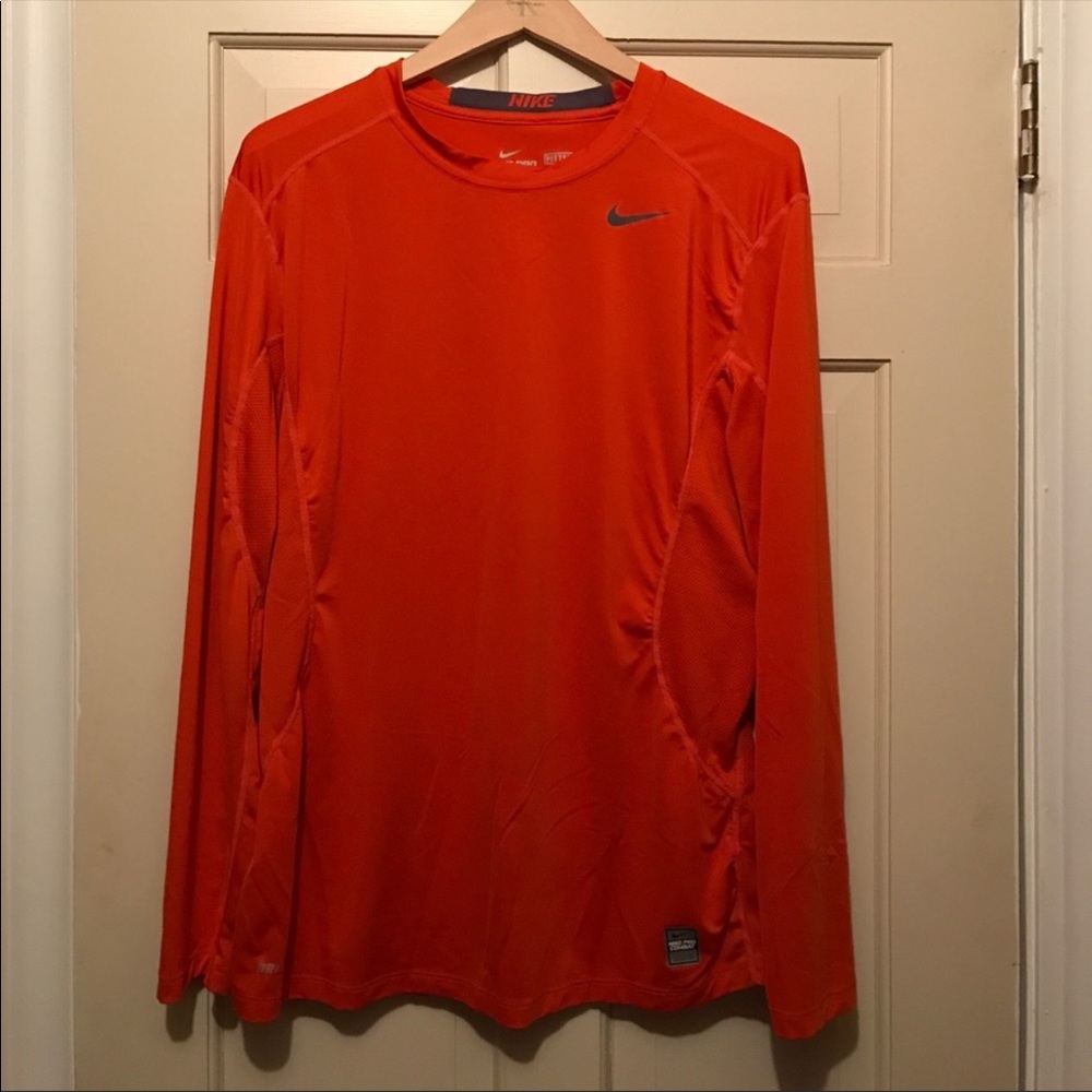 Nike Pro Combat Dri-fit Fitted Long Sleeve